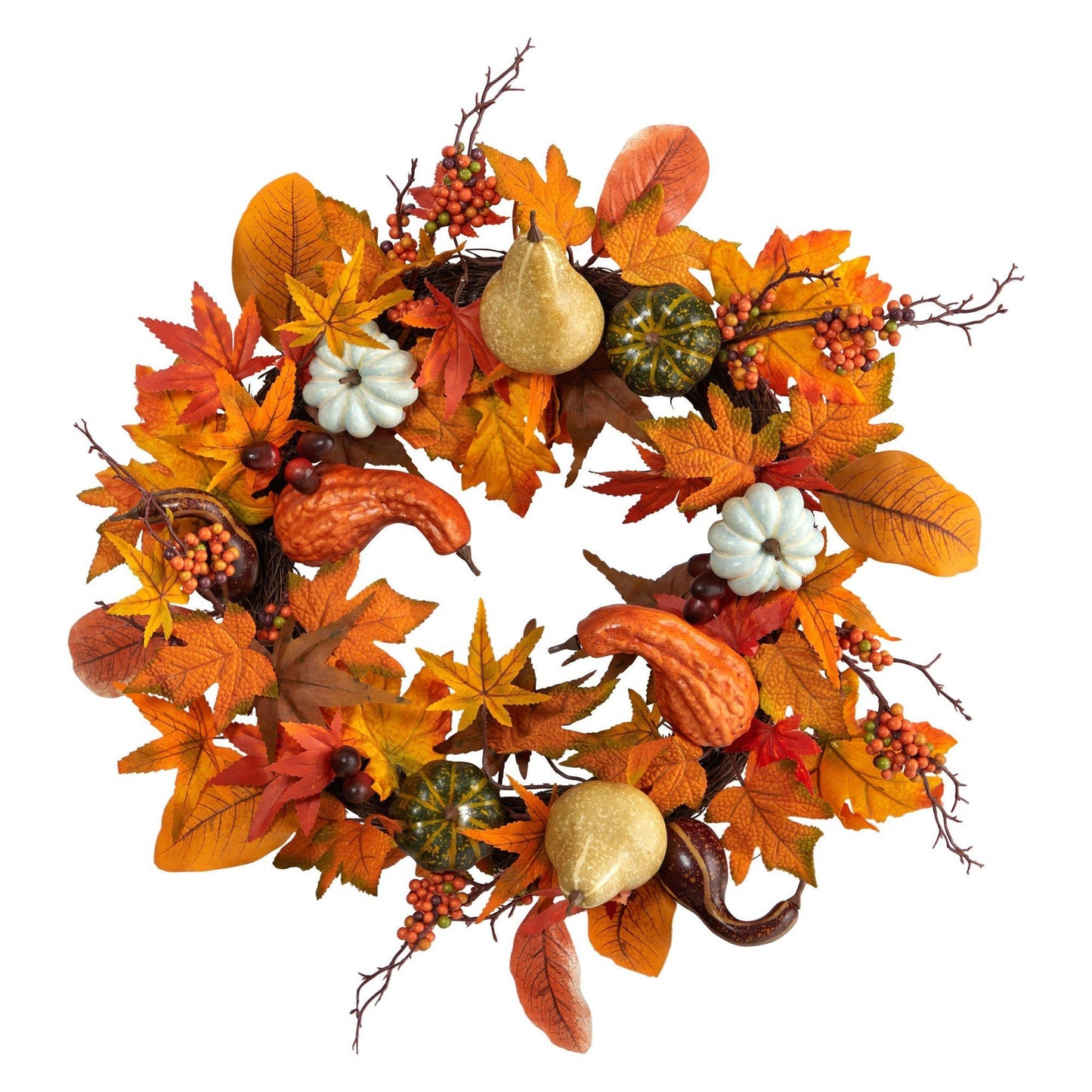 Pumpkin & Gourd Wreath