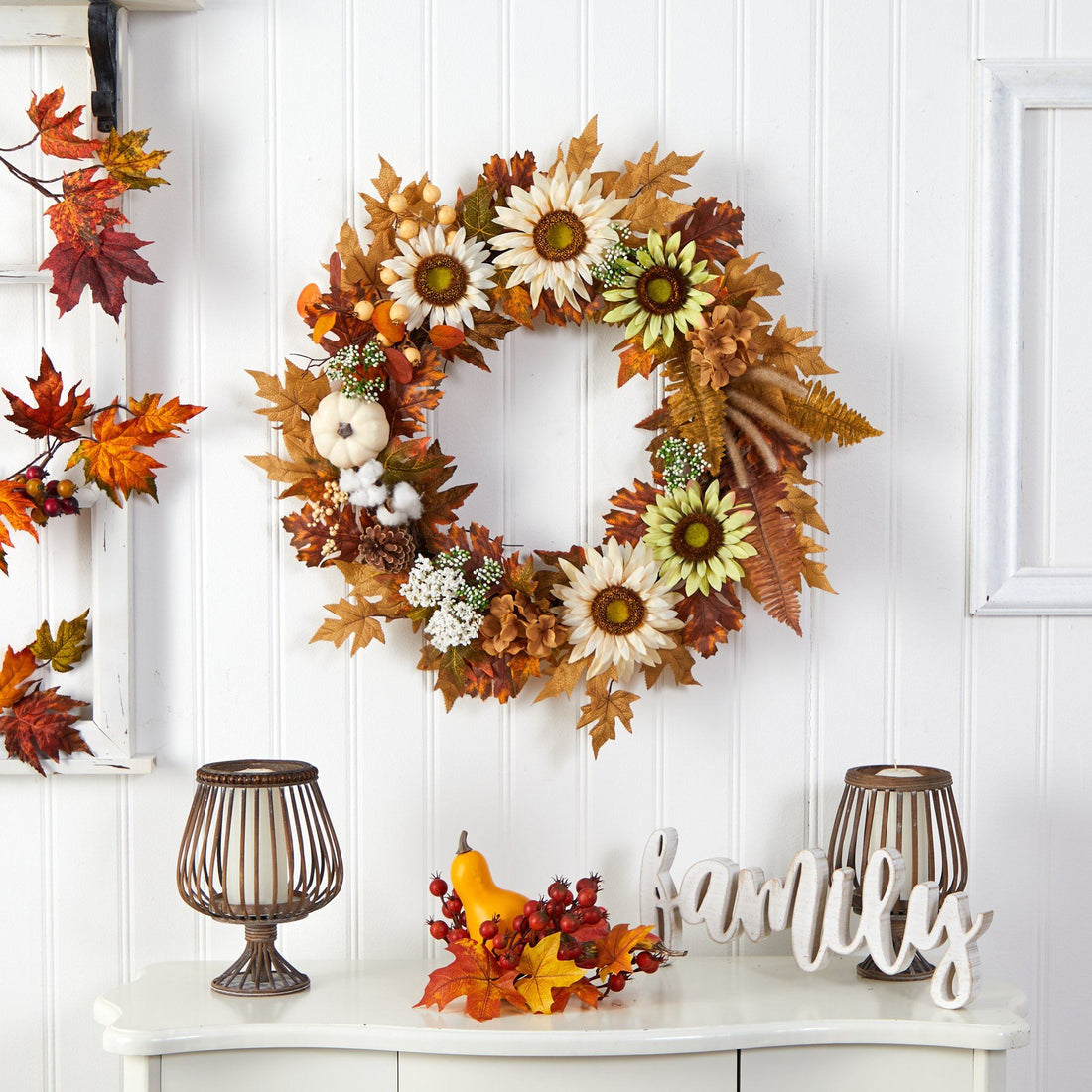 Sunflower & Pumpkin Wreath