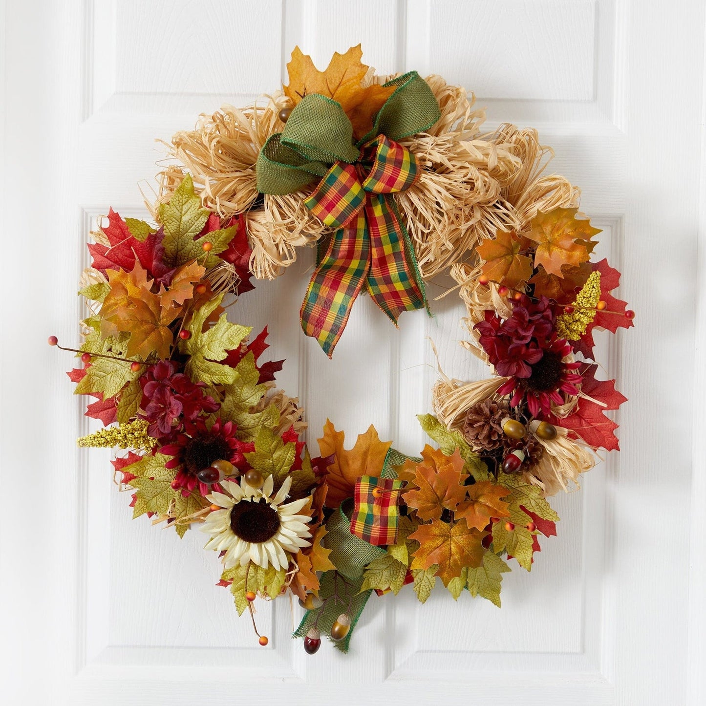 Harvest Sunflower & Maple Wreath