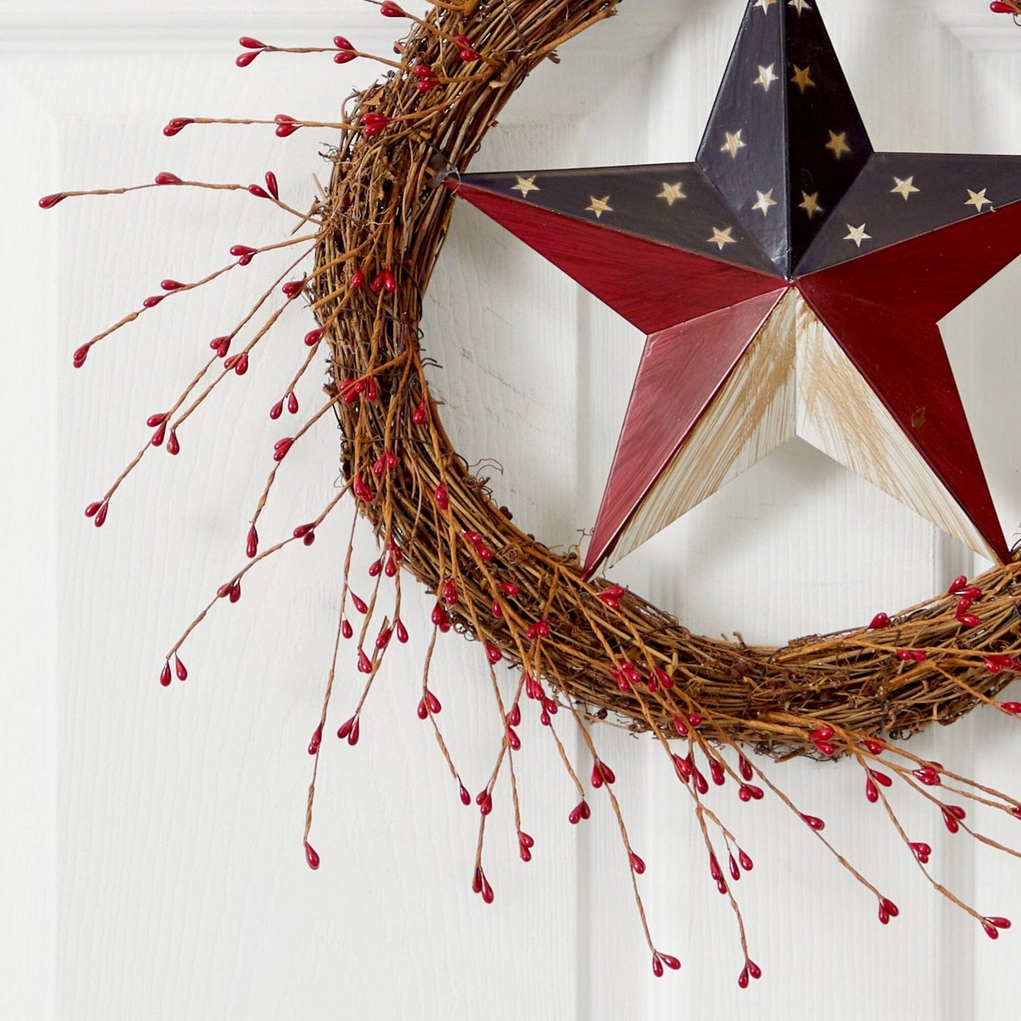 Patriotic Star Wreath