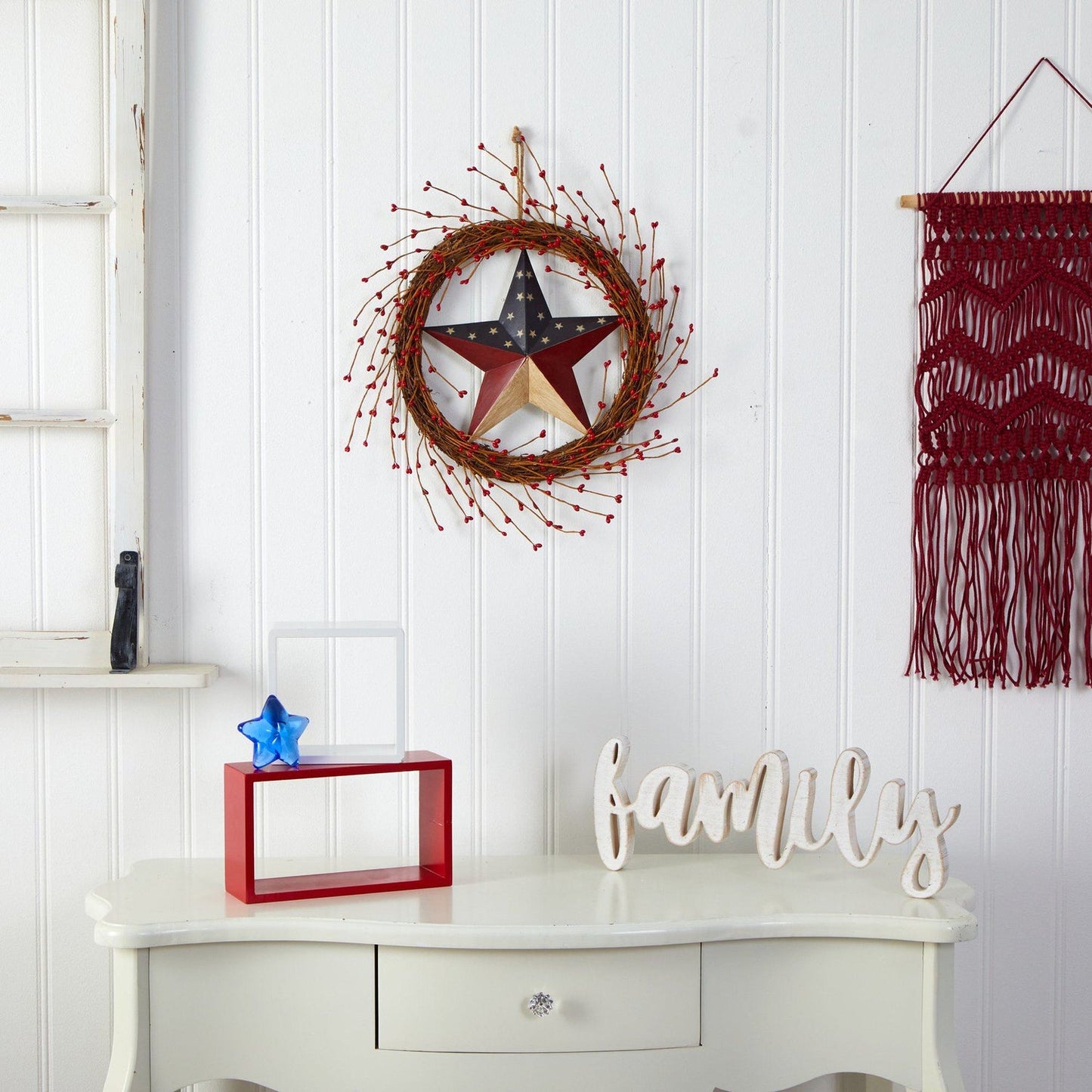 Patriotic Star Wreath