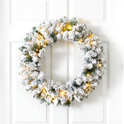 Flocked Wreath