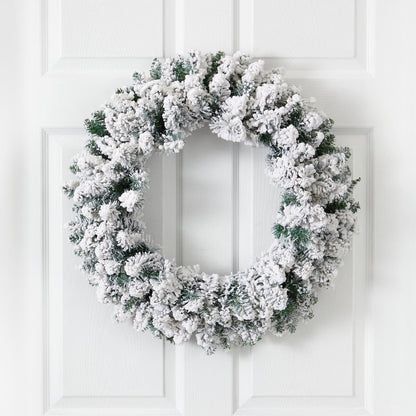 Flocked Wreath