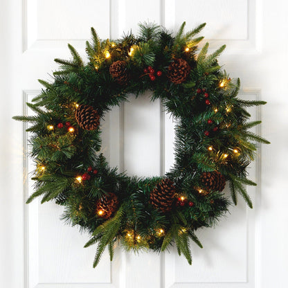 Pine Wreath w/ Berries